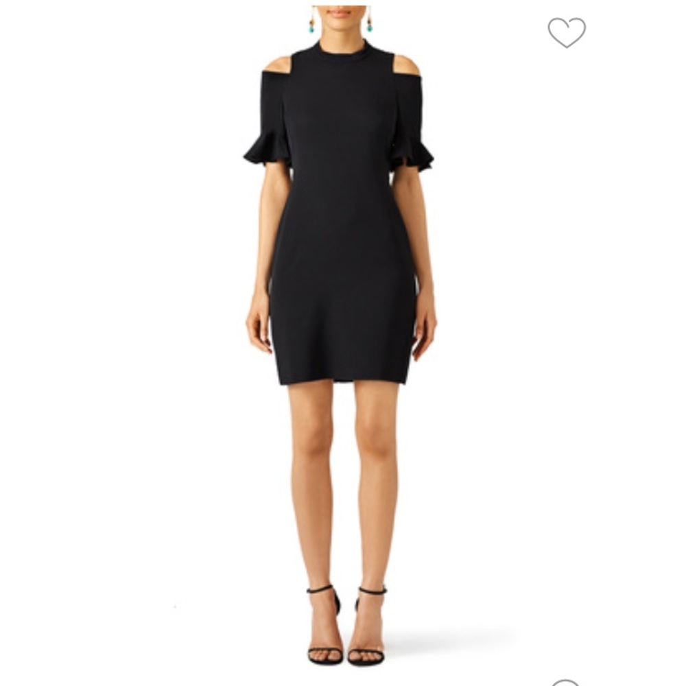 Rebecca Taylor Cold-Shoulder Shift Dress